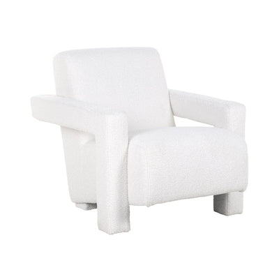 Richmond Interiors Living Easy chair Casey white furry fire retardant House of Isabella UK