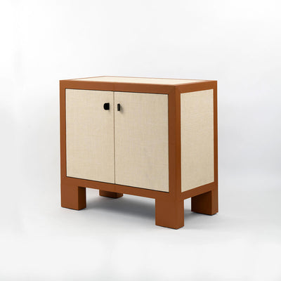 Ralf Cabinet Leather and Jute