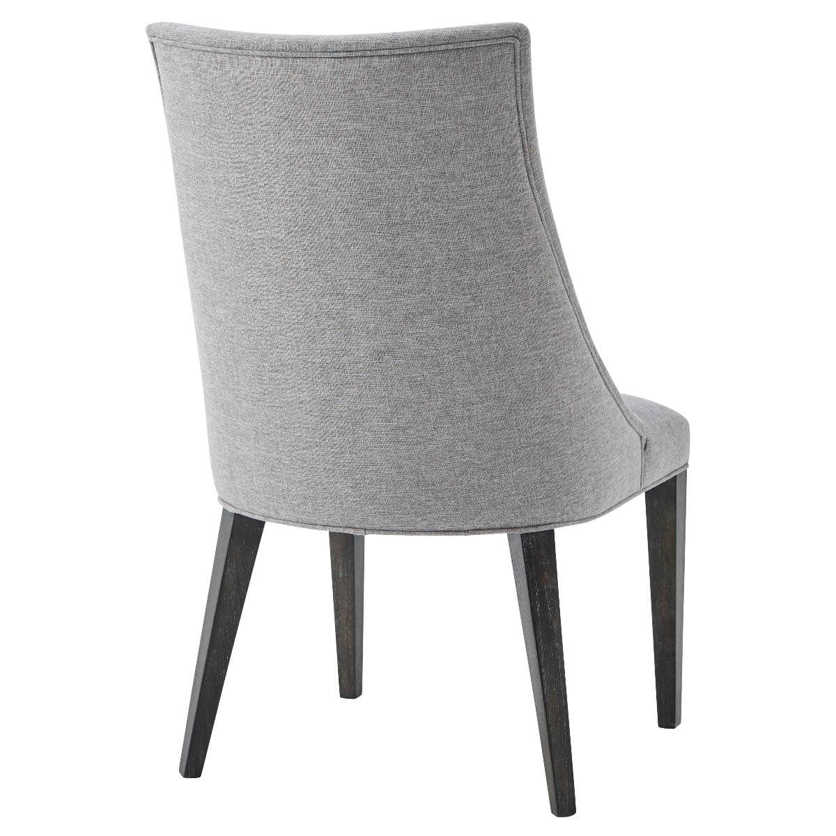 Theodore Alexander Dining Ta Studio Adele Grey Upholstered Dining Chair in Matrix Pewter House of Isabella UK