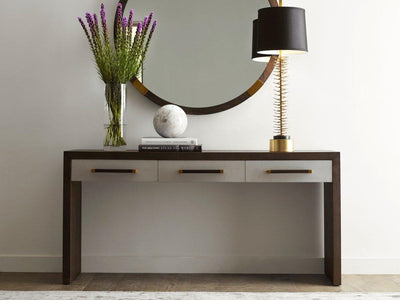 Theodore Alexander Living Ta Studio Console Table Isher 3 Drawer in Cardamon House of Isabella UK