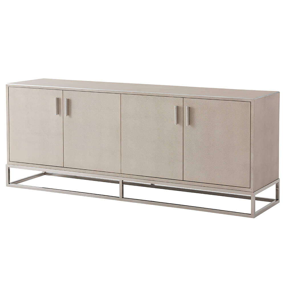 Theodore Alexander Living Ta Studio Small Media Console Fisher in Overcast House of Isabella UK