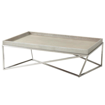 Theodore Alexander Living Ta Studio Tray Coffee Table Crazy X in Overcast House of Isabella UK
