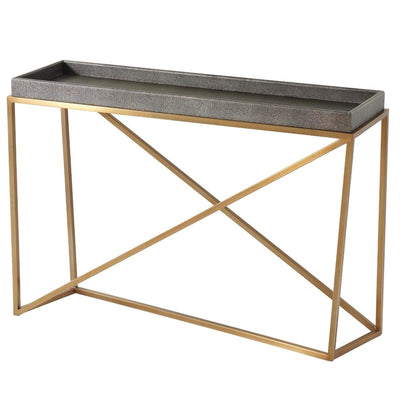 Theodore Alexander Living Ta Studio Tray Console Table Crazy X in Tempest House of Isabella UK