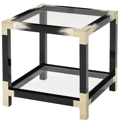 Theodore Alexander Living Theodore Alexander Cutting Edge Side Table in Black House of Isabella UK