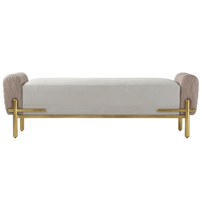 Theodore Alexander Living Theodore Alexander Iconic Bench in Leather House of Isabella UK