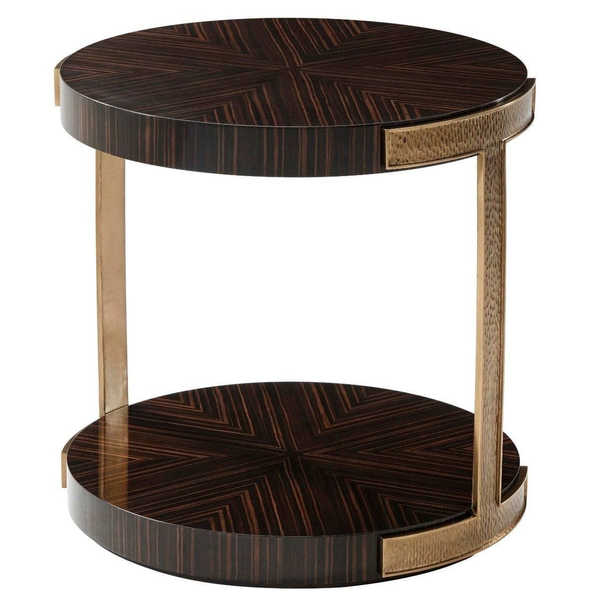 Theodore Alexander Living Theodore Alexander Round Side Table Tau House of Isabella UK