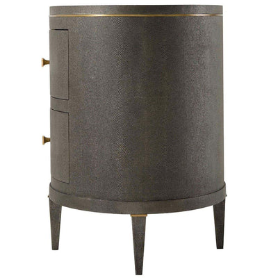 Theodore Alexander Sleeping Ta Studio Bedside Table Eli in Tempest & Brushed Brass House of Isabella UK