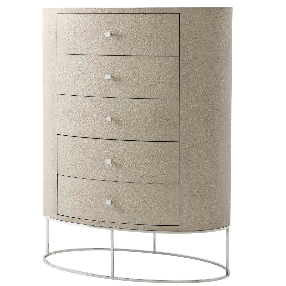 Theodore Alexander Sleeping Ta Studio Payton Tall Chest of Drawers in Overcast House of Isabella UK