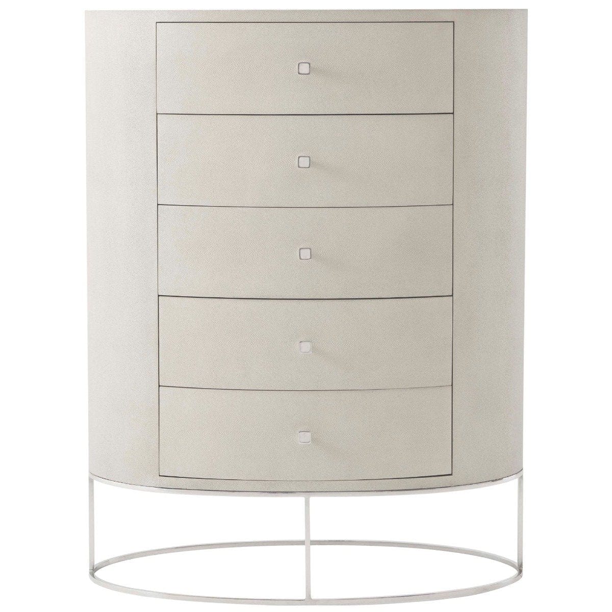 Theodore Alexander Sleeping Ta Studio Payton Tall Chest of Drawers in Overcast House of Isabella UK