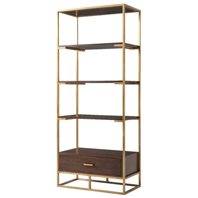 Theodore Alexander Living Ta Studio Etagere Fisher in Brass House of Isabella UK