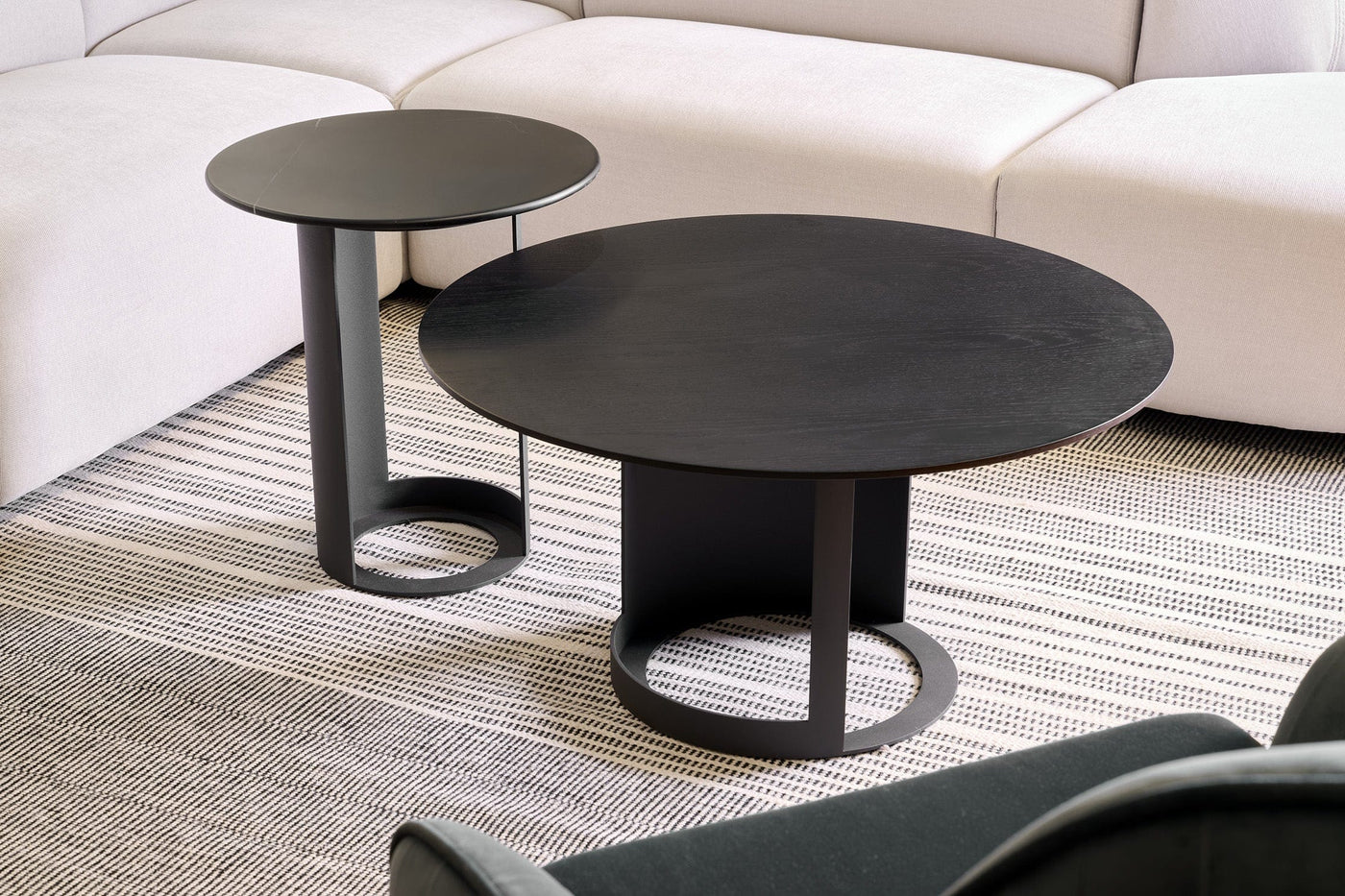 Tommy Franks Living Alban Coffee table - Matte Black House of Isabella UK
