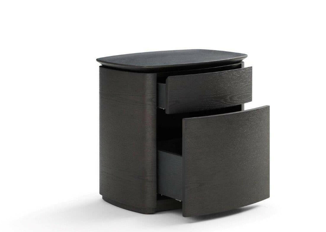 Blade Bedside Table Smoke Oak House of Isabella UK