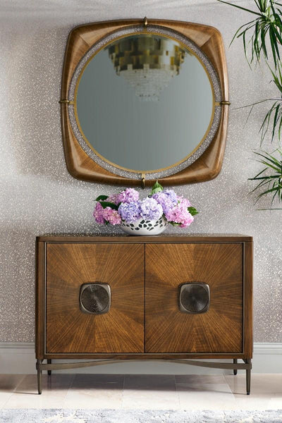 Jonathan Charles Toulouse Walnut Accent Cabinet
