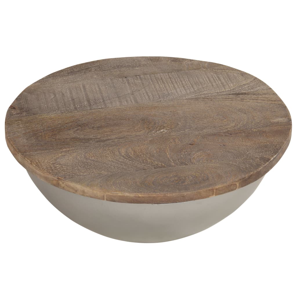 VidaXL Living vidaXL Bowl Shaped Coffee Table Ø60 cm Solid Mango Wood House of Isabella UK